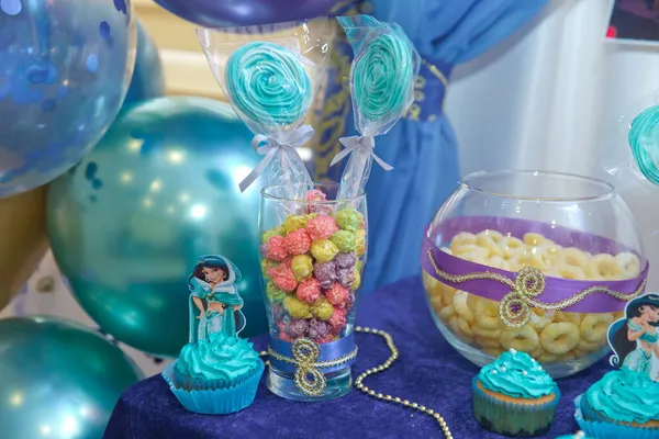Azerbaijão Baku Setembro 2020 Bolo Para Festa Temática Aladin Bolo — Fotografia de Stock