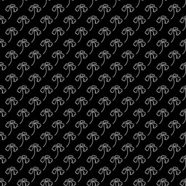 Siyah, pürüzsüz çiçek arkaplanı. Çiçekli desen