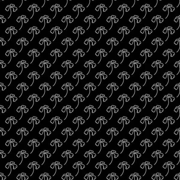 Siyah, pürüzsüz çiçek arkaplanı. Çiçekli desen