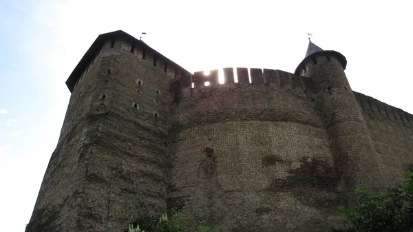 Fort Khotyn Fortificatie Complex Gelegen Aan Rechteroever Van Rivier Dnjestr — Stockfoto