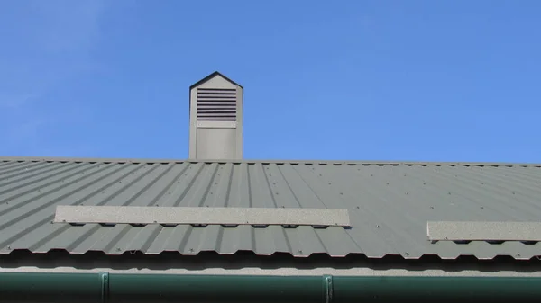 Perfil Metal Telhados Substituição Revestimento Para Casa Reparação Telhado — Fotografia de Stock