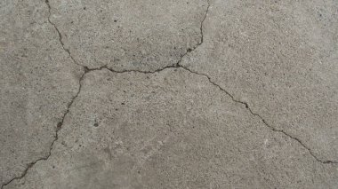 Eski çatlamış beton. Çatallı Grunge beton duvar, tasarım ve arka plan dokusu için. Taş kaldırım. somut doku