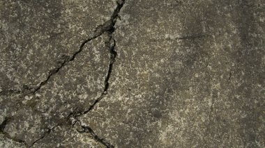 Eski çatlamış beton. Çatallı Grunge beton duvar, tasarım ve arka plan dokusu için. Taş kaldırım. somut doku