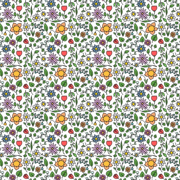 Renksiz çiçek vektör deseni. Beyaz arka planda çiçek desenli karalama vektörü. Eski çiçek desenleri