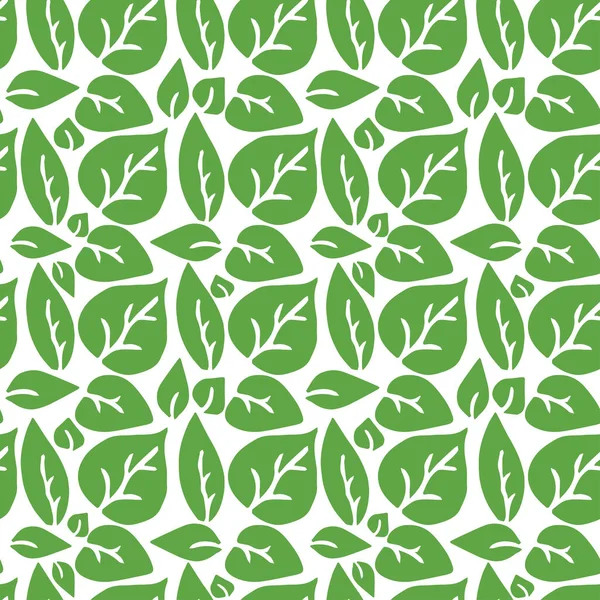 Yeşil yapraklı kusursuz desen. yeşil yapraklar arkaplan.