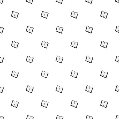 Kusursuz kitap vektör deseni. Renkli kitapların arka planı. Doodle vektör defteri deseni