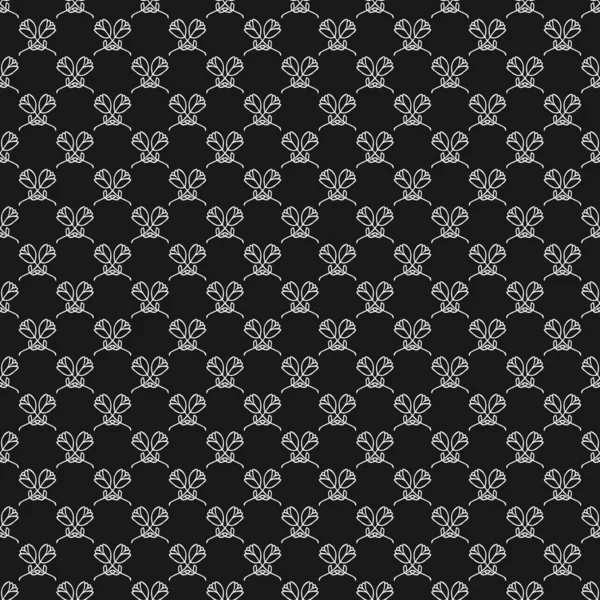 Seamless Floral Vector Pattern Doodle Vector Floral Pattern Black Background — стоковый вектор