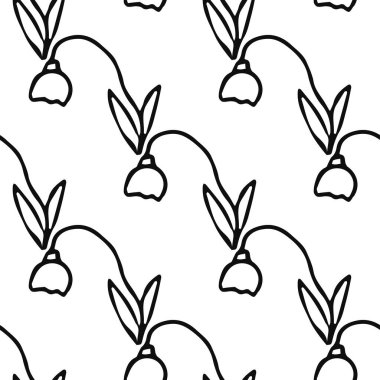 Kusursuz çiçek vektör deseni. Beyaz arka planda çiçek desenli karalama vektörü. Klasik çiçek deseni, tatlı elementler projeniz, menünüz, kafe dükkanınız için arka plan