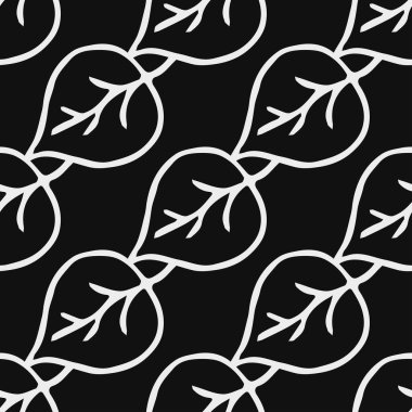 Kusursuz çiçek vektör deseni. Siyah arka planda çiçek desenli karalama vektörü. Klasik çiçek deseni, tatlı elementler projeniz, menünüz, kafe dükkanınız için arka plan