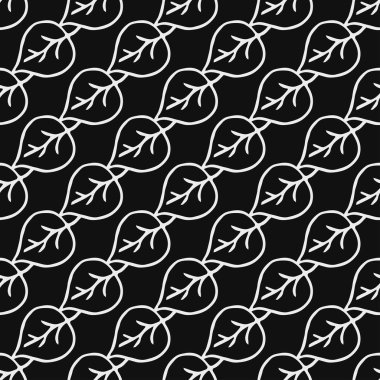 Kusursuz çiçek vektör deseni. Siyah arka planda çiçek desenli karalama vektörü. Klasik çiçek deseni, tatlı elementler projeniz, menünüz, kafe dükkanınız için arka plan