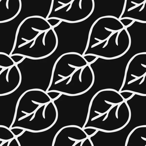 Kusursuz çiçek vektör deseni. Siyah arka planda çiçek desenli karalama vektörü. Klasik çiçek deseni, tatlı elementler projeniz, menünüz, kafe dükkanınız için arka plan