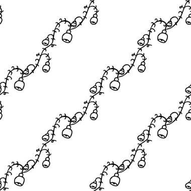 Kusursuz çiçek desenli duvar kağıdı. Çiçek süslemeli karalama vektörü. Klasik çiçek dekoru, tatlı elementler projeniz, menünüz, kafe dükkanınız için arka plan