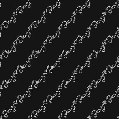 Kusursuz çiçek desenli duvar kağıdı. Çiçek süslemeli karalama vektörü. Klasik çiçek dekoru, tatlı elementler projeniz, menünüz, kafe dükkanınız için arka plan