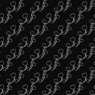 Kusursuz çiçek desenli duvar kağıdı. Çiçek süslemeli karalama vektörü. Klasik çiçek dekoru, tatlı elementler projeniz, menünüz, kafe dükkanınız için arka plan