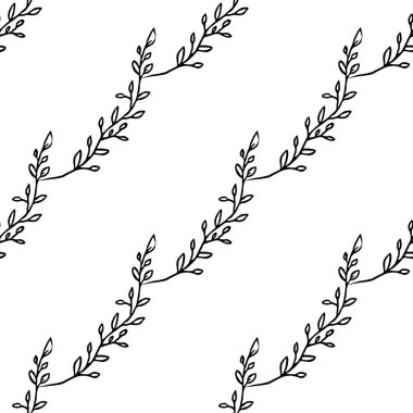 Kusursuz çiçek desenli duvar kağıdı. Çiçek süslemeli karalama vektörü. Klasik çiçek dekoru, tatlı elementler projeniz, menünüz, kafe dükkanınız için arka plan