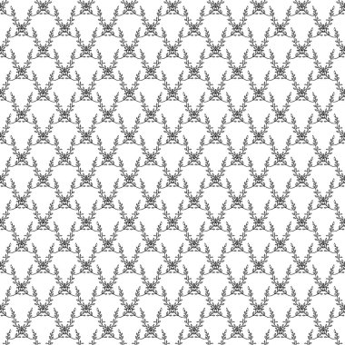 Kusursuz çiçek desenli duvar kağıdı. Çiçek süslemeli karalama vektörü. Klasik çiçek dekoru, tatlı elementler projeniz, menünüz, kafe dükkanınız için arka plan