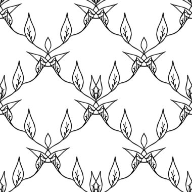 Kusursuz çiçek desenli duvar kağıdı. Çiçek süslemeli karalama vektörü. Klasik çiçek dekoru, tatlı elementler projeniz, menünüz, kafe dükkanınız için arka plan