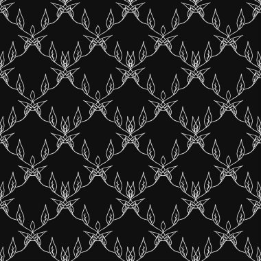 Kusursuz çiçek desenli duvar kağıdı. Çiçek süslemeli karalama vektörü. Klasik çiçek dekoru, tatlı elementler projeniz, menünüz, kafe dükkanınız için arka plan