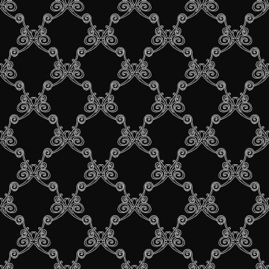 Kusursuz çiçek desenli duvar kağıdı. Çiçek süslemeli karalama vektörü. Klasik çiçek dekoru, tatlı elementler projeniz, menünüz, kafe dükkanınız için arka plan