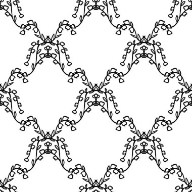 Kusursuz çiçek desenli duvar kağıdı. Çiçek süslemeli karalama vektörü. Klasik çiçek dekoru, tatlı elementler projeniz, menünüz, kafe dükkanınız için arka plan