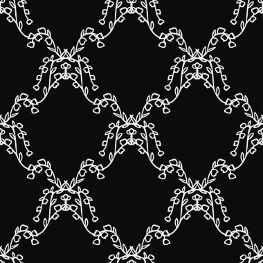 Kusursuz çiçek desenli duvar kağıdı. Çiçek süslemeli karalama vektörü. Klasik çiçek dekoru, tatlı elementler projeniz, menünüz, kafe dükkanınız için arka plan