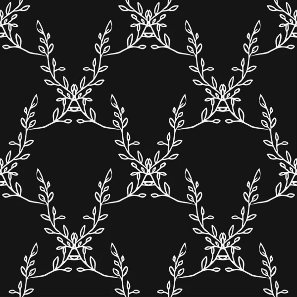 Kusursuz çiçek desenli duvar kağıdı. Çiçek süslemeli karalama vektörü. Klasik çiçek dekoru, tatlı elementler projeniz, menünüz, kafe dükkanınız için arka plan