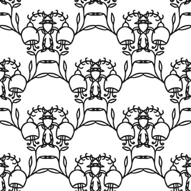 Seamless floral wallpaper. Doodle vector with floral ornament. Vintage floral decor