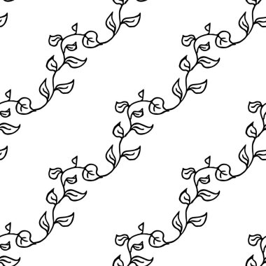 Kusursuz çiçek desenli duvar kağıdı. Çiçek süslemeli karalama vektörü. Klasik çiçek dekoru