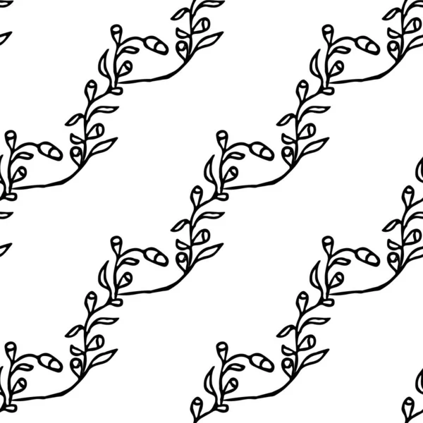 Kusursuz çiçek desenli duvar kağıdı. Çiçek süslemeli karalama vektörü. Klasik çiçek dekoru