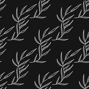 Kusursuz çiçek desenli duvar kağıdı. Çiçek süslemeli karalama vektörü. Klasik çiçek dekoru