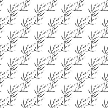 Kusursuz çiçek desenli duvar kağıdı. Çiçek süslemeli karalama vektörü. Klasik çiçek dekoru