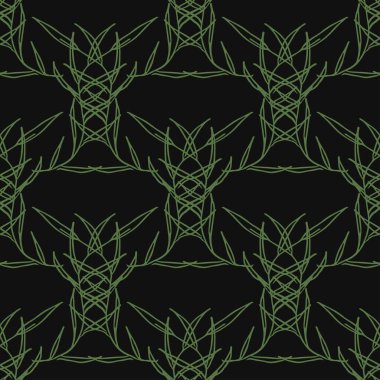 Kusursuz çiçek desenli duvar kağıdı. Çiçek süslemeli karalama vektörü. Klasik çiçek dekoru