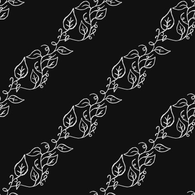 Kusursuz çiçek desenli duvar kağıdı. Çiçek süslemeli karalama vektörü. Klasik çiçek dekoru