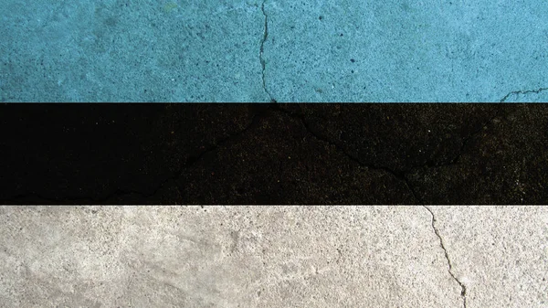 Estonia flag. Estonia flag on cracked cement wall