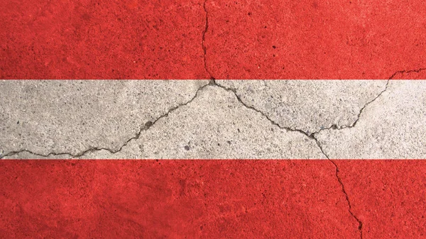 Austria flag. Austria flag on cracked concrete wall