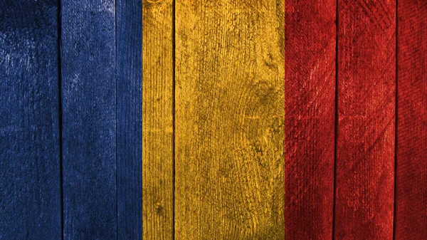 Σημαία Μολδαβίας Σημαία Μολδαβίας Ξύλινο Φόντο — Φωτογραφία Αρχείου