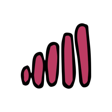 ağ simgesi. Ağ ile Doodle vektör illüstrasyonu