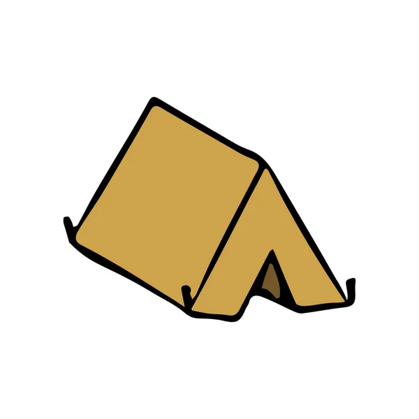 Tent Icon Doodle Vector Illustration Tent — 스톡 벡터