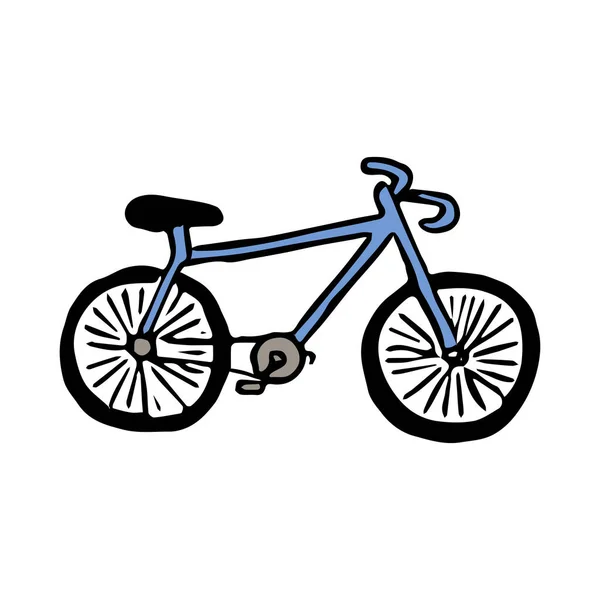 Icono Bicicleta Ilustración Vectorial Doodle Con Bicicleta — Archivo Imágenes Vectoriales