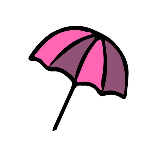 Umbrella Icon Doodle Vector Illustration Umbrella — Stock vektor