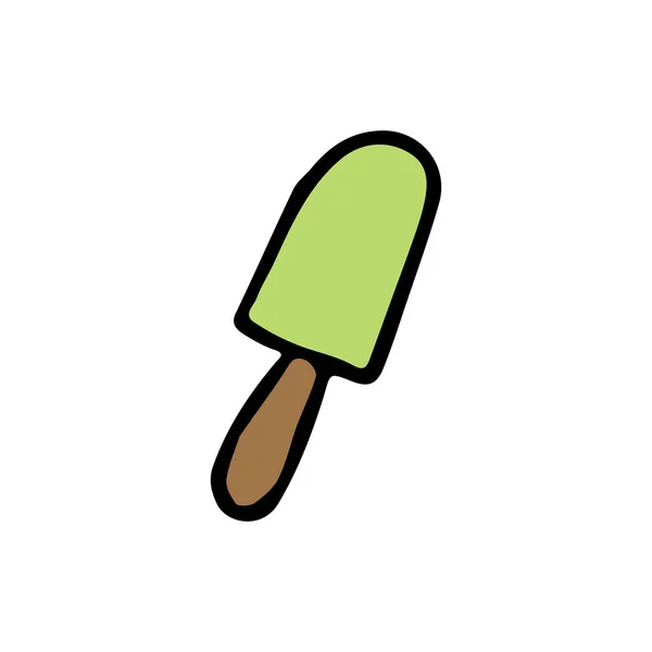 Eis Ikone Doodle Vektor Illustration Mit Eis — Stockvektor