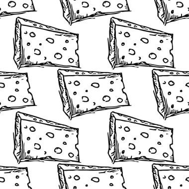 Siyah ve beyaz, pürüzsüz peynir deseni