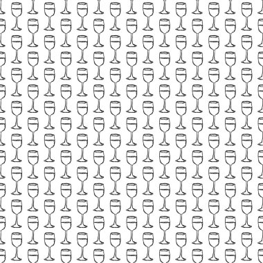 Kusursuz şarap kalıbı. Şarap eşliğinde siyah beyaz karalama. Şarapla desen