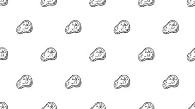 Yatay biftek arka planı. Biftek deseni