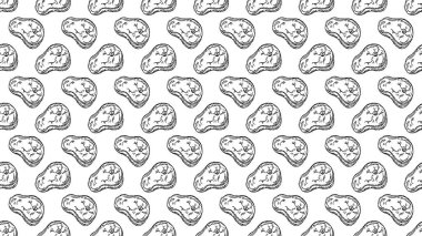 Yatay biftek arka planı. Biftek deseni