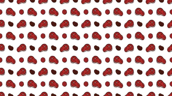 Horizontal meat background. Meat pattern