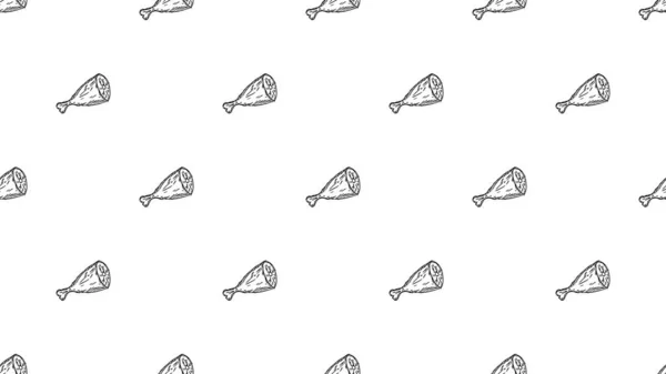 Horizontal Meat Background Meat Pattern — Stock fotografie