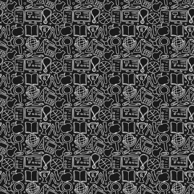 Okul düzeni. Okula dönelim. Karalama okulu geçmişi. Kusursuz okul vektör çizimi