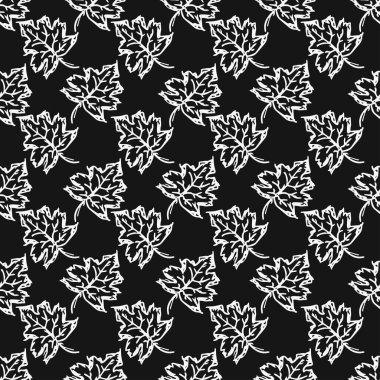 Seamless autumn leaves pattern.  Autumn pattern. autumn maple leaves