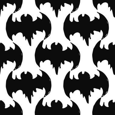 seamless bats pattern. halloween background with bats
